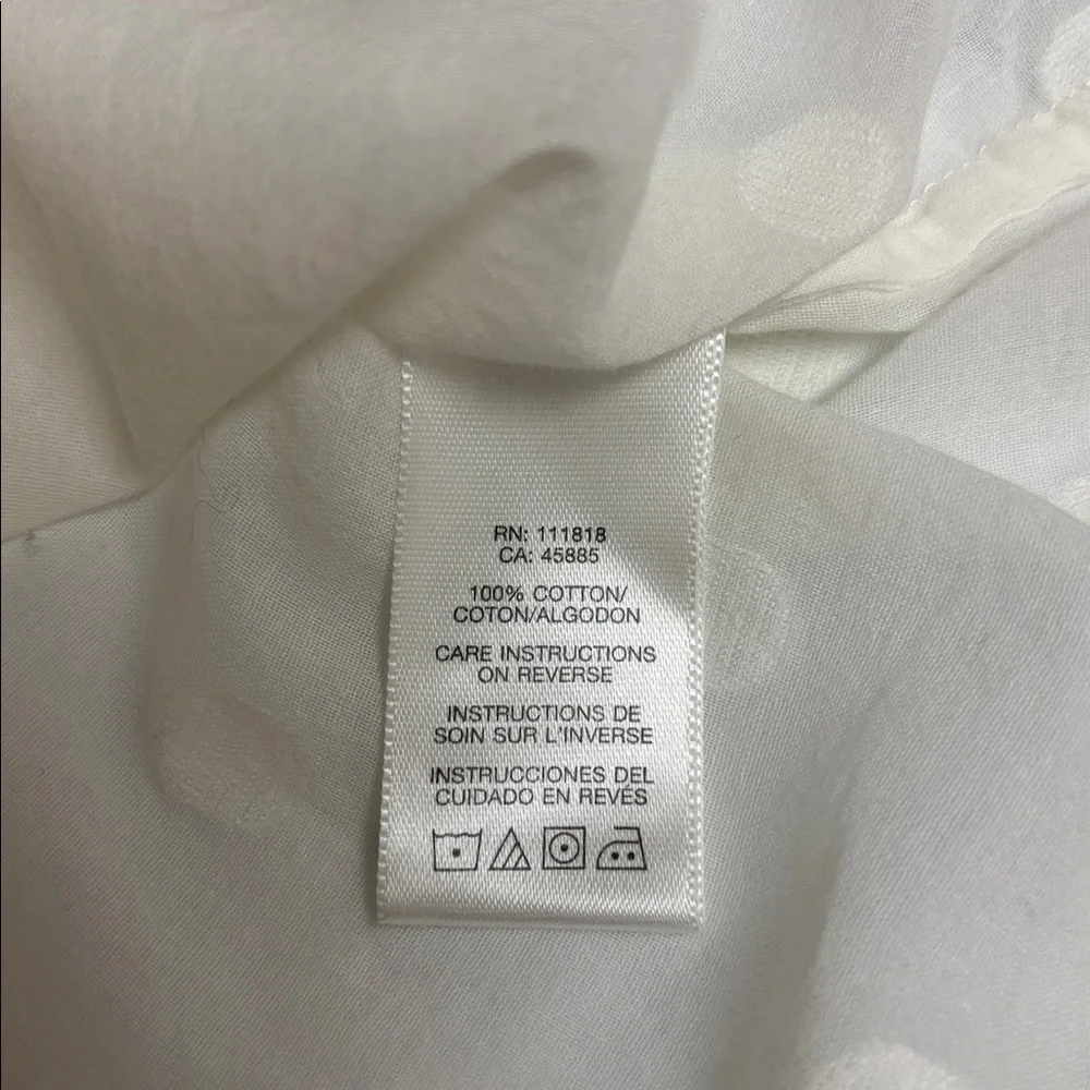 Michael Kors Cream Textured Blouse | Medium